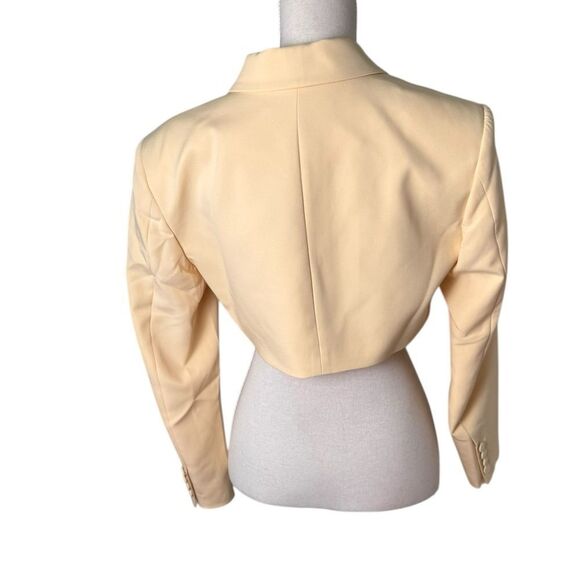 Delfi collective Emily cropped blazer in banana nwt s - Picture 3 of 6